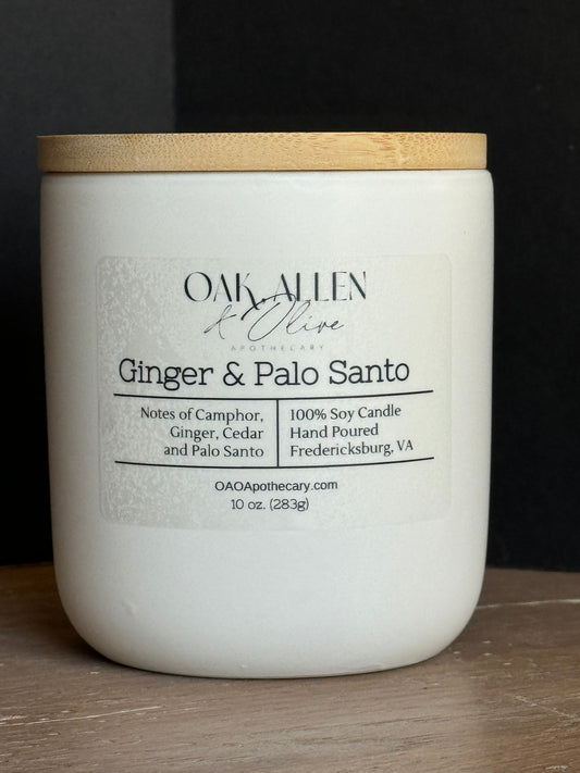 Ginger & Palo Santo Candle