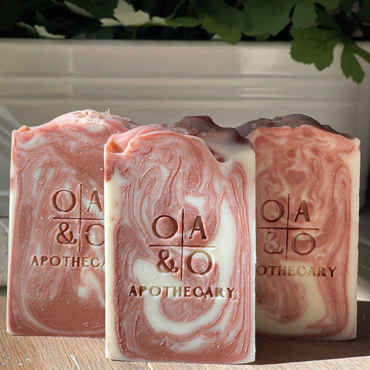 All Natural Rose Clay and Calendula Soap